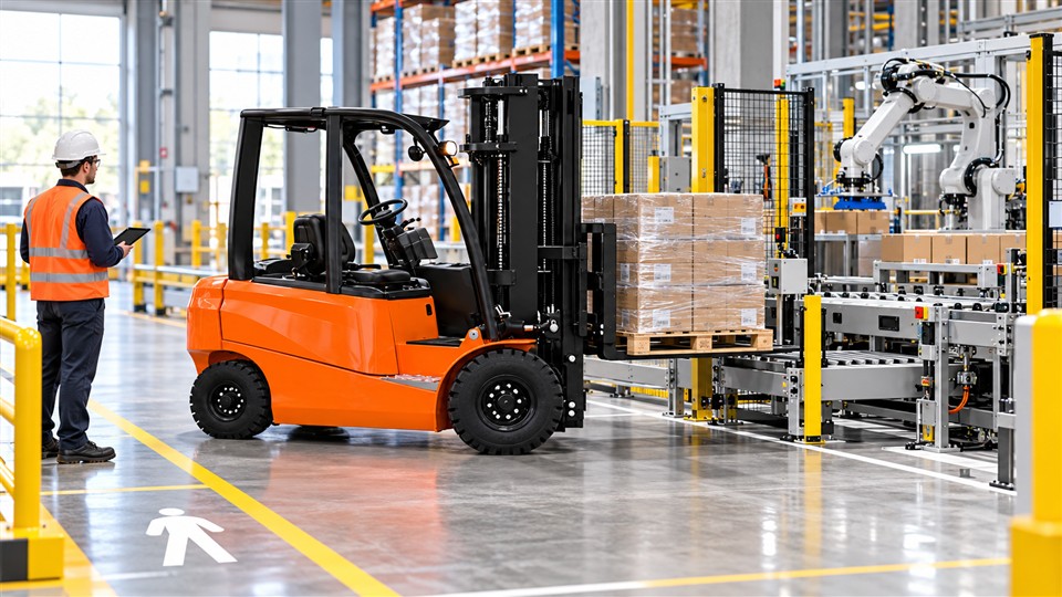 B20 electric forklift application scene