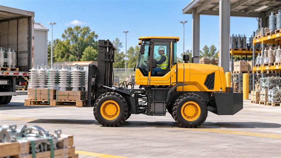 936-3T rough-terrain forklift workplace application