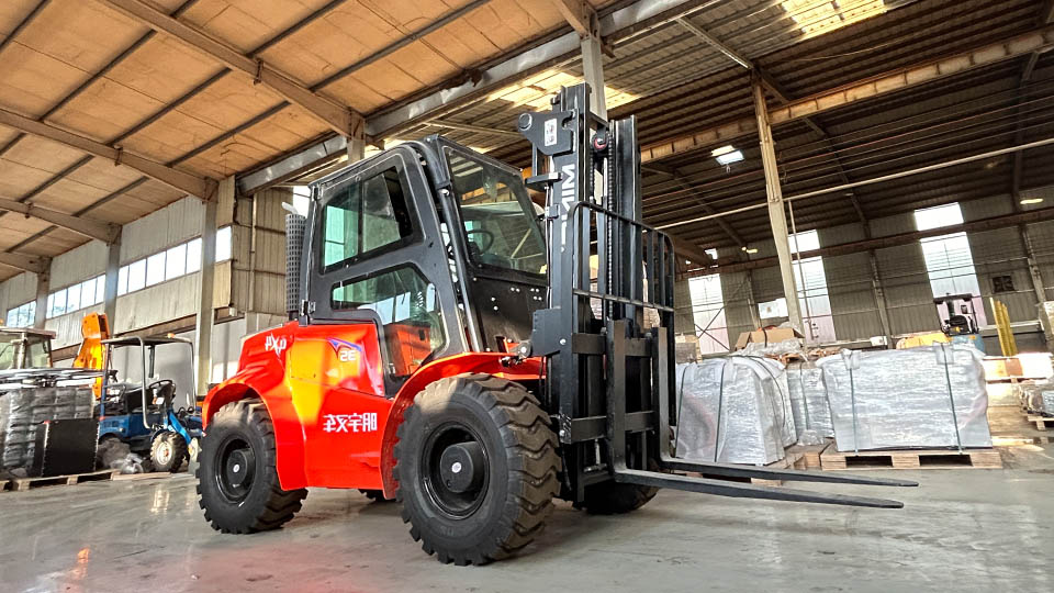 What is a rough terrain lift truck?