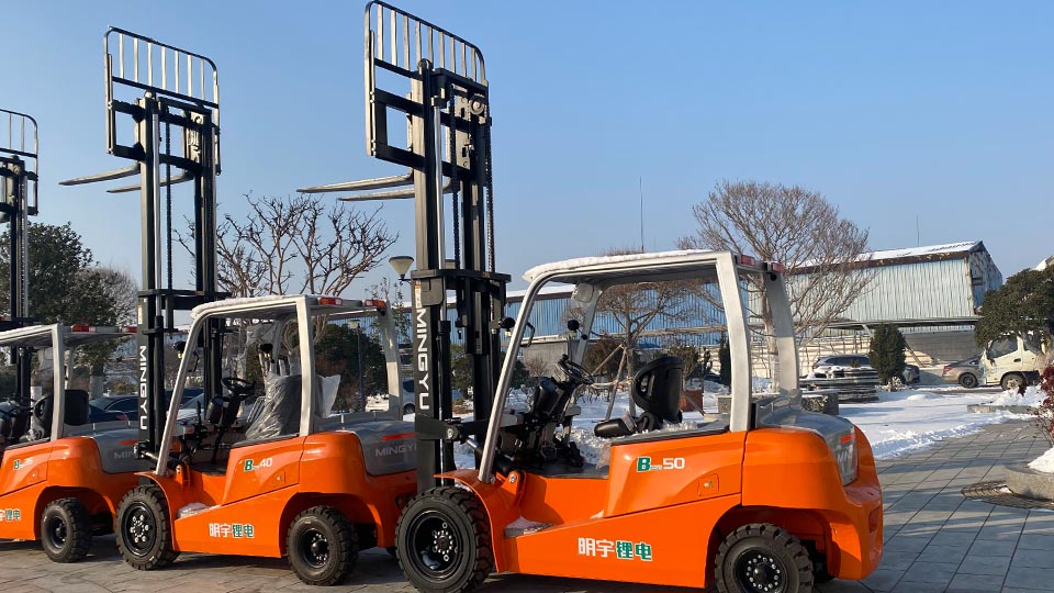 why is rear end swing dangerous when using a forklift