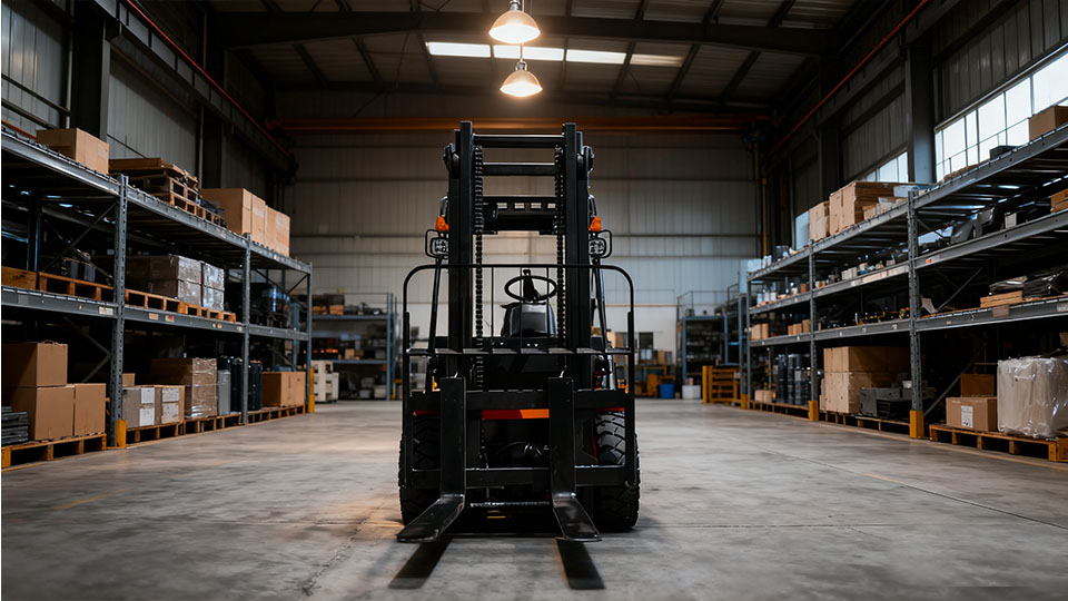 can you leave a forklift running unattended