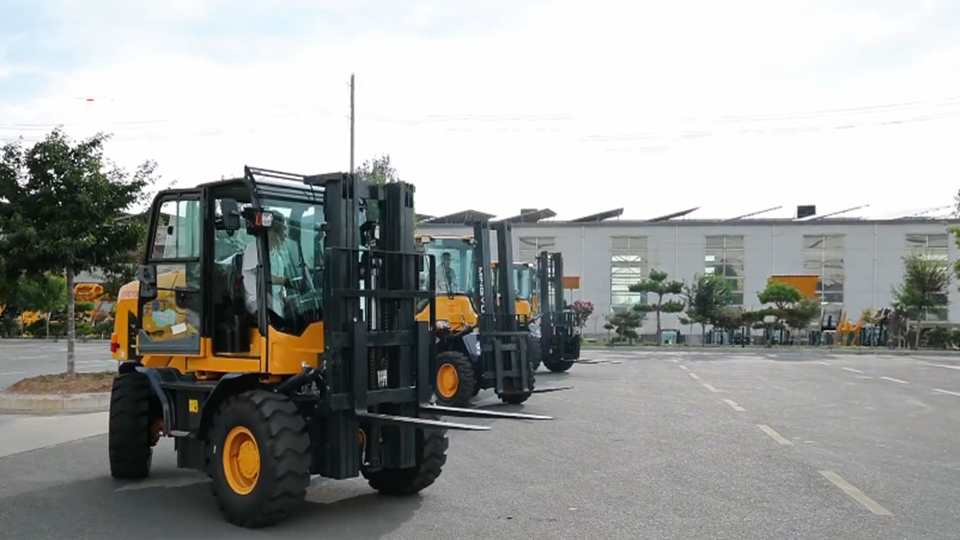 How is an off-road forklift different from a standard forklift?
