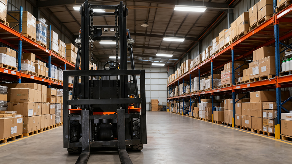 What advantages do propane forklifts have over other types in warehouse environments?