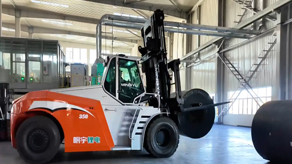 How do forklifts improve efficiency and safety in material transport?