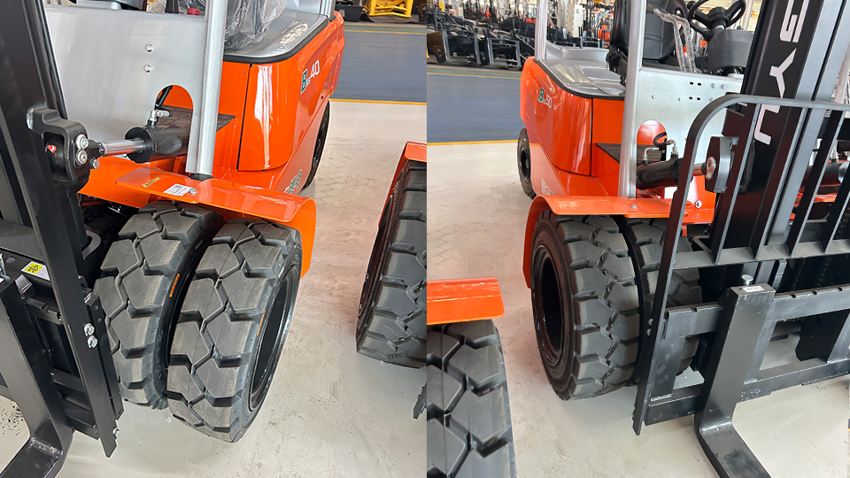 What is the startup procedure for a Diesel Utilev forklift?