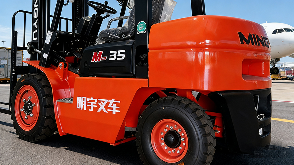 Load test of exported 3-ton lithium counterbalance forklift