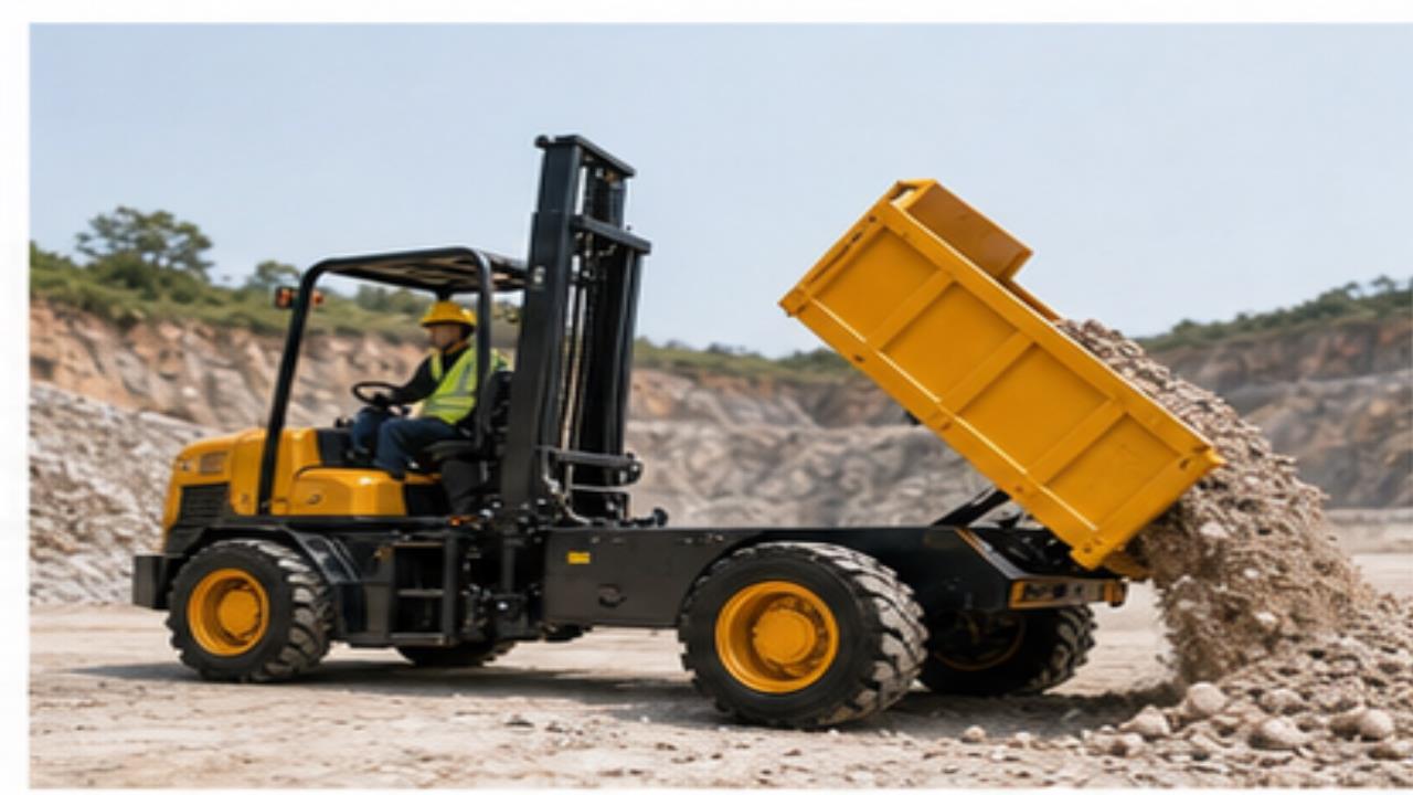 Inclined-Surface Pallet Unloading with Rough-Terrain Forklifts: A 2026 Stability Guide