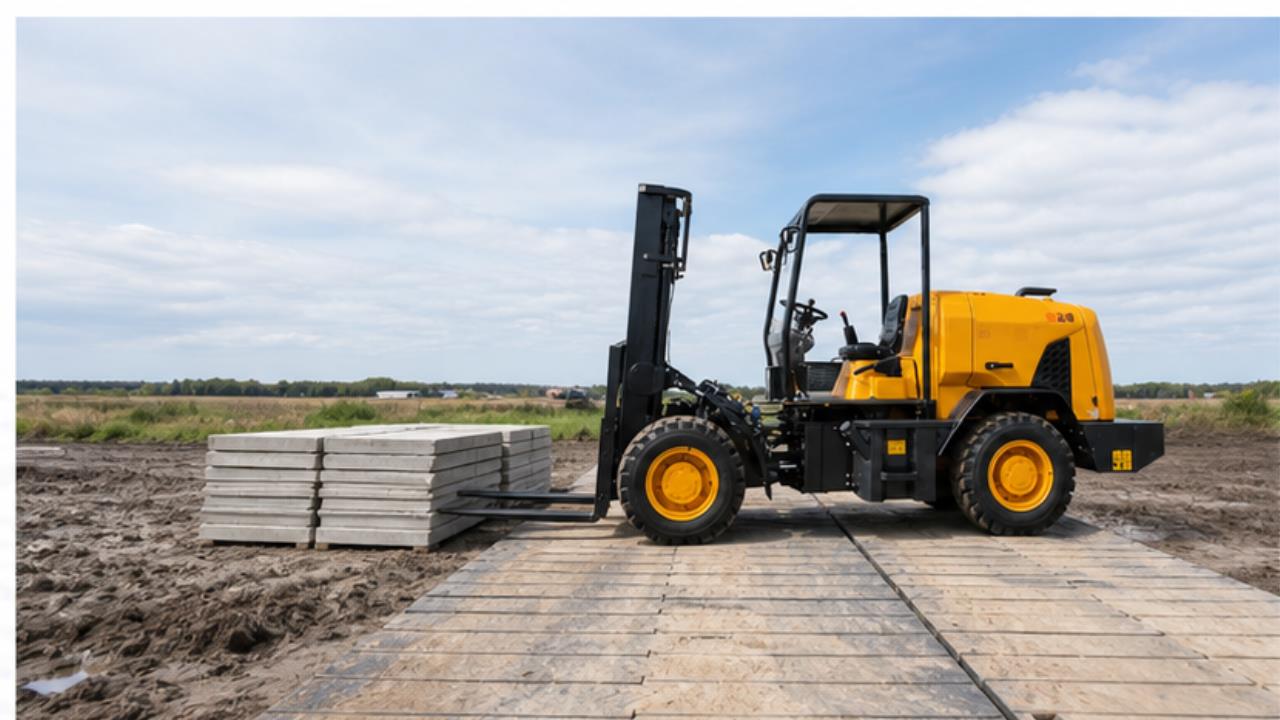 Soft-Soil Bearing Strength for Rough-Terrain Forklifts: A 2026 Route-Mat Planning Guide