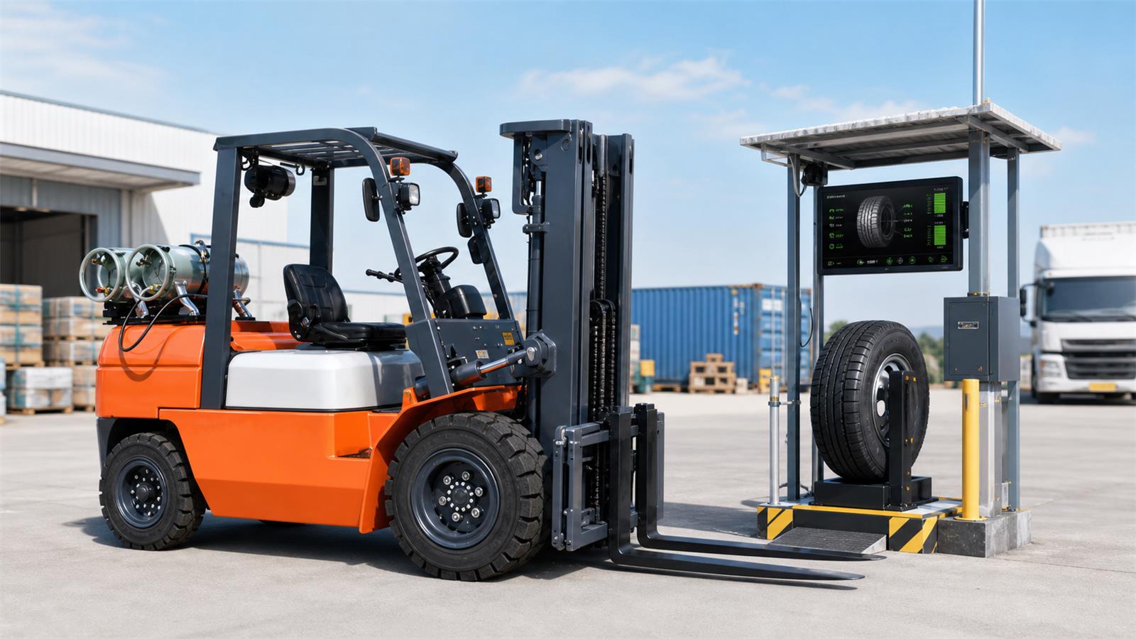 CPCY45 LPG Forklift Tire Intelligence: A 2026 Wear, Heat and Predictive-Maintenance Guide