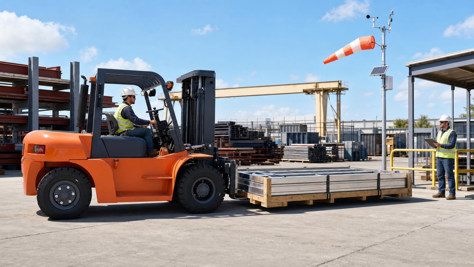 CPC70 Diesel Forklift High-Wind Readiness: A 2026 Gust, Load-Profile and Stop-Work Guide