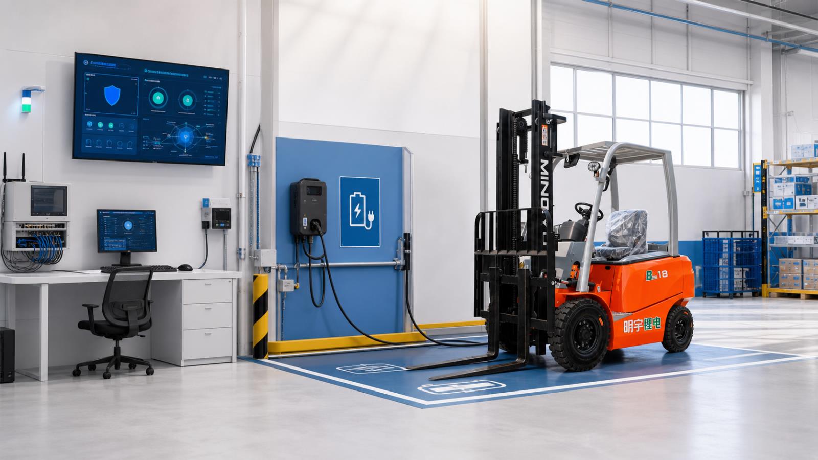CPD18-B Electric Forklift Connected Charging: A 2026 Cybersecurity and Offline-Continuity Guide