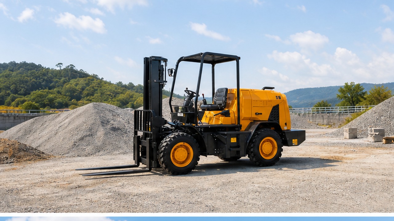 Rear-Pivot Rough-Terrain Forklifts in Confined Sites: A 2026 Tail-Swing Envelope Verification Guide