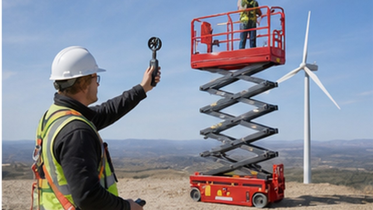 High-Wind MEWP Decisions: A 2026 Anemometer and Stop-Work Guide