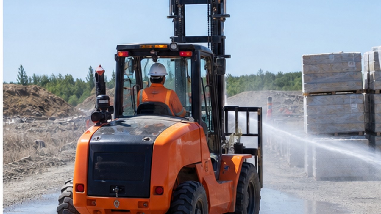 Silica-Dust Visibility Controls for Rear-Pivot Forklifts: A 2026 Site Guide