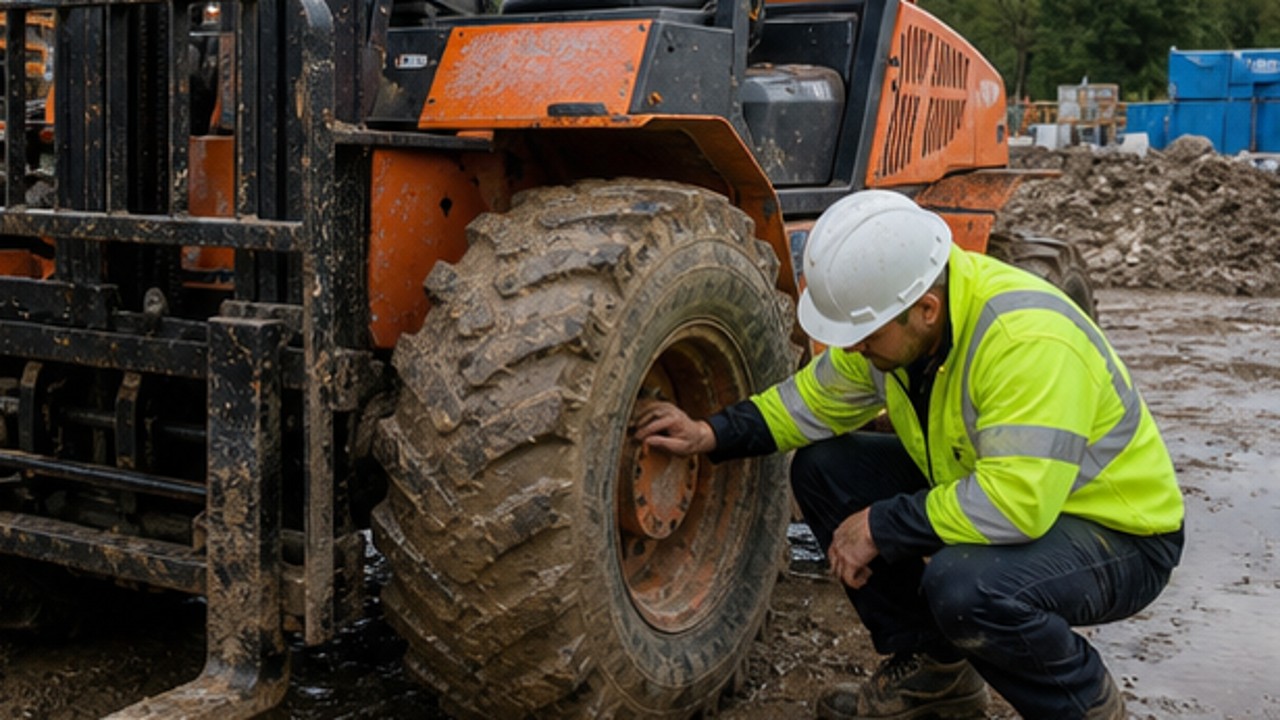 Post-Rain Traction Verification for Rear-Pivot Forklifts: A 2026 Guide