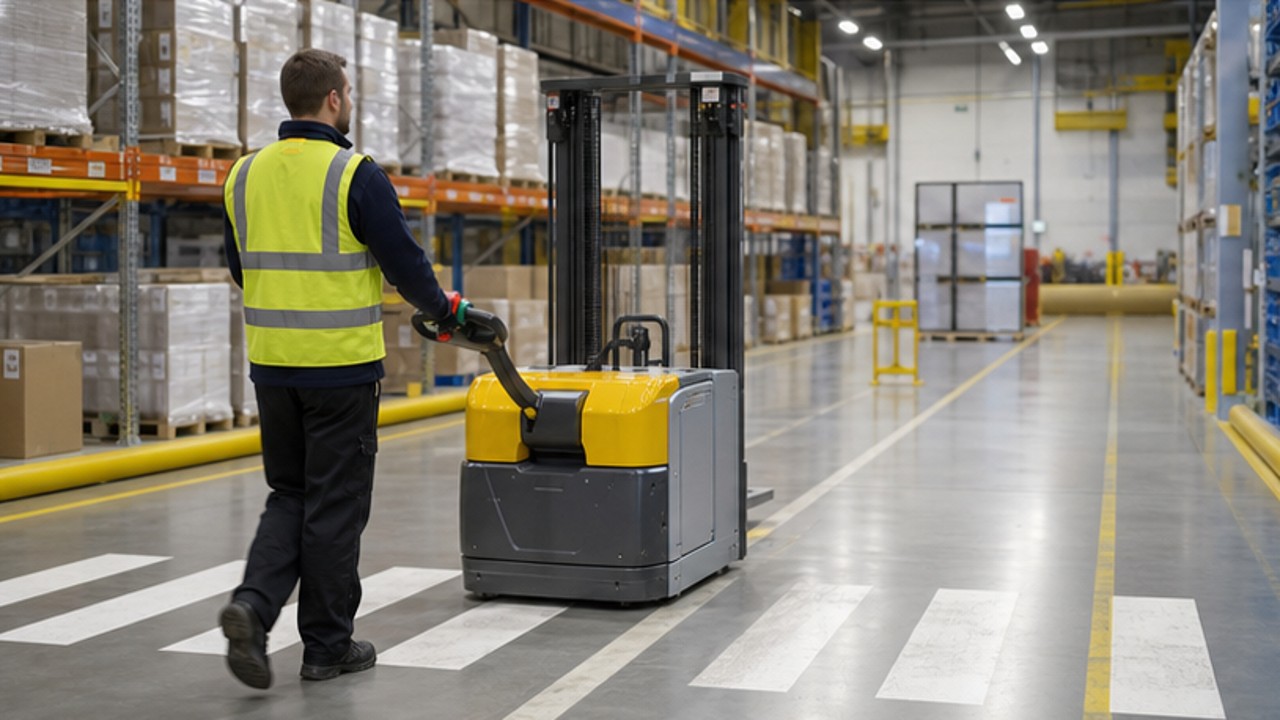 Pedestrian-Crossing Controls for Electric Stackers: A 2026 Guide
