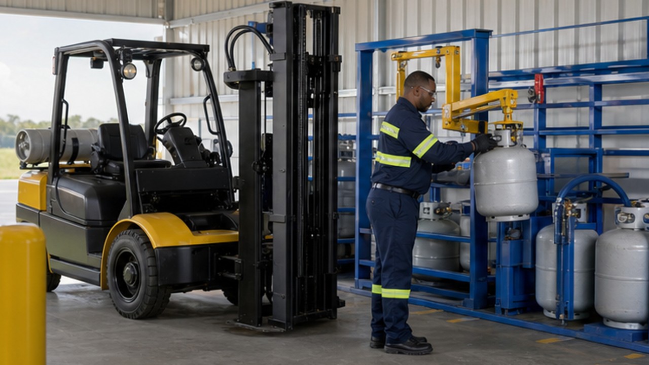 Ergonomic Cylinder Exchange for LPG Forklifts: A 2026 Guide
