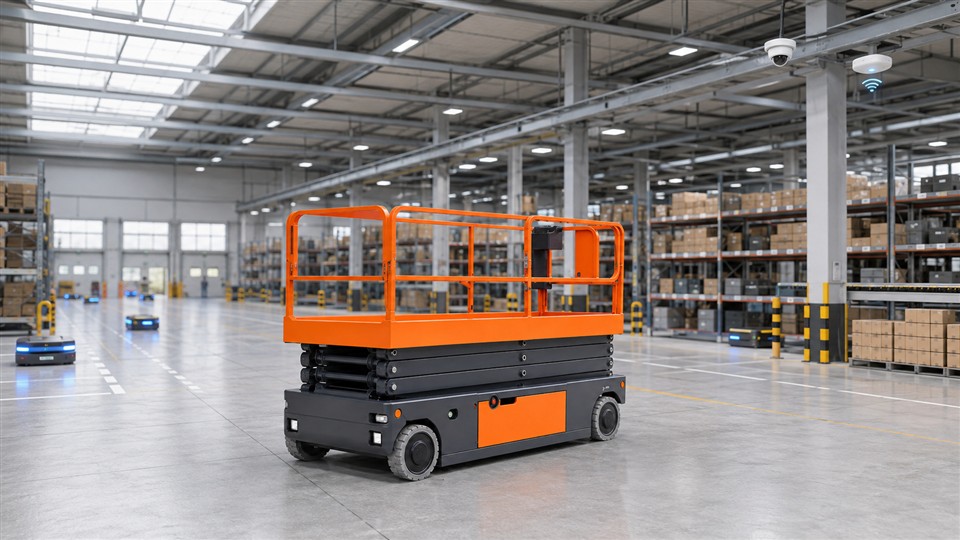Autonomous Warehouses in 2026: Scissor Lifts for Sensor and Network Maintenance