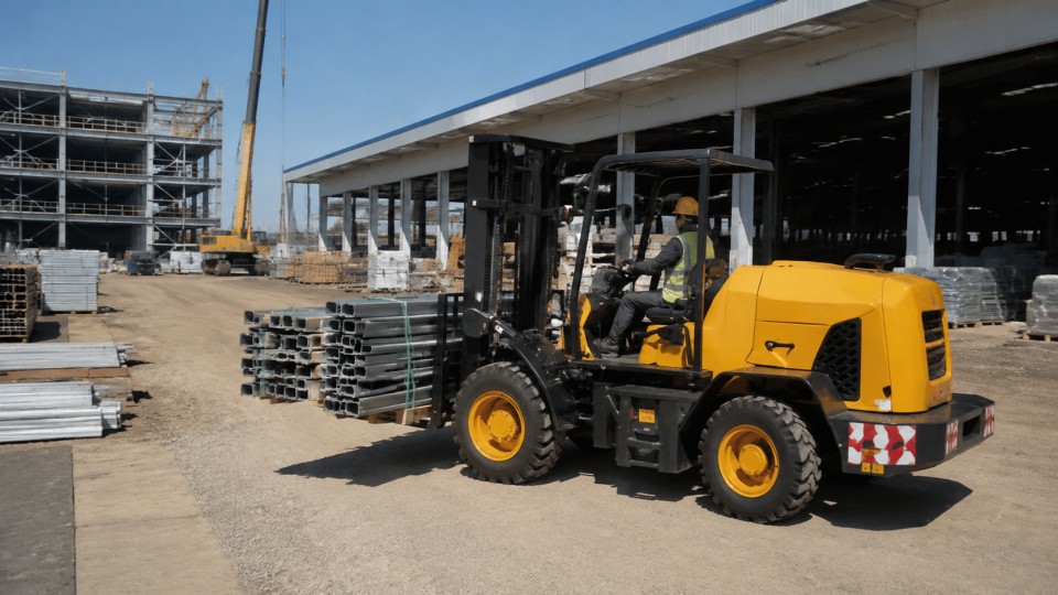 Regional Warehousing Expansion in 2026: Rear-Swing Rough-Terrain Forklifts for Secondary Hubs