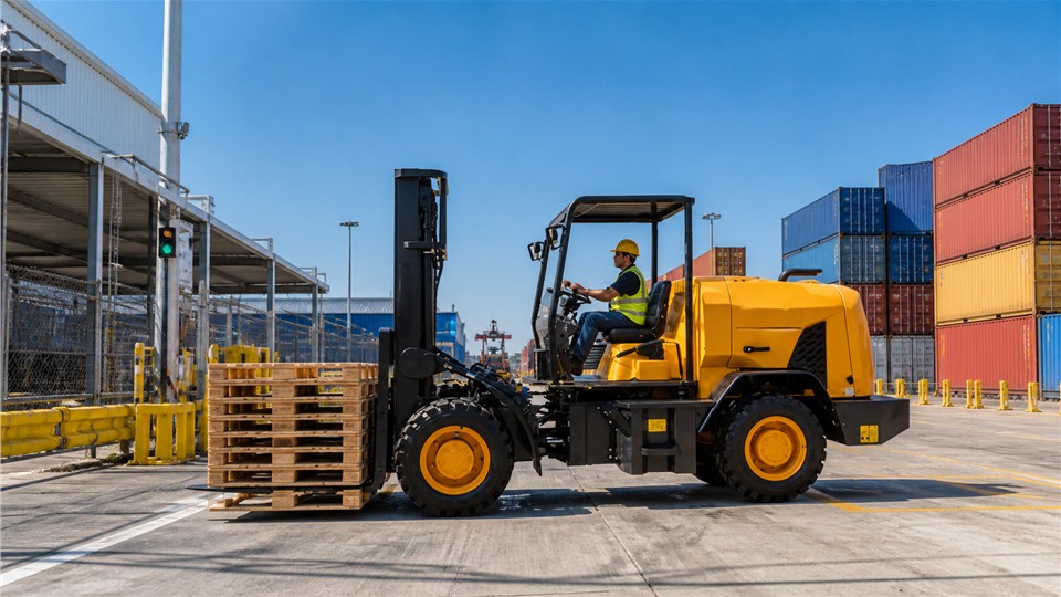 Saudi Logistics Expo 2026: Rear-Swing Rough-Terrain Forklifts for New Distribution Zones