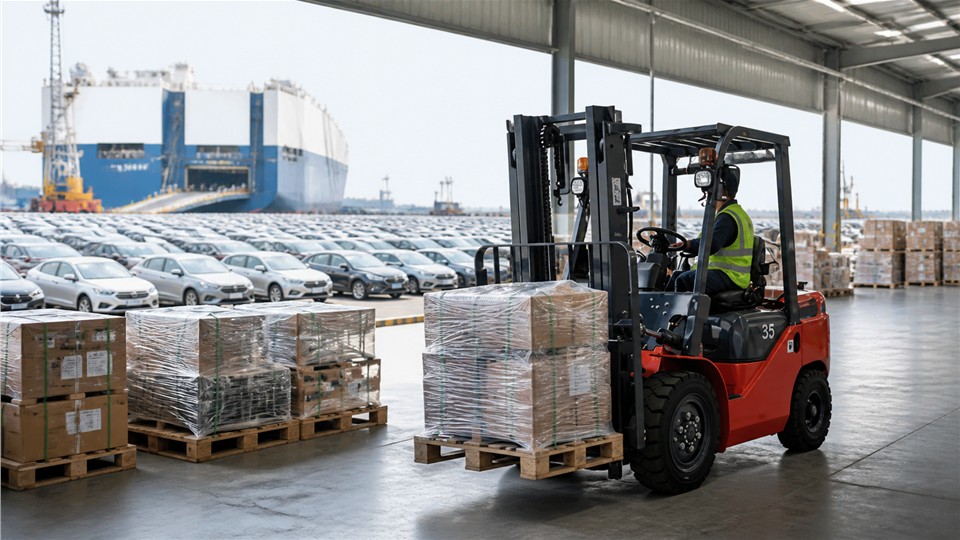 Teesport 5,000-Vehicle Arrival: LPG Forklifts for Automotive Import Logistics in 2026