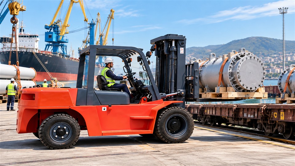 Black and Caspian Freight Corridor 2026: Diesel Forklifts for Energy and Mining Project Cargo