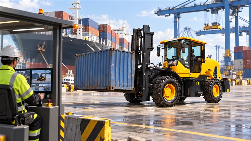 Autonomous Port Handoffs 2026: Remote Rough-Terrain Forklifts for Controlled Quayside Work