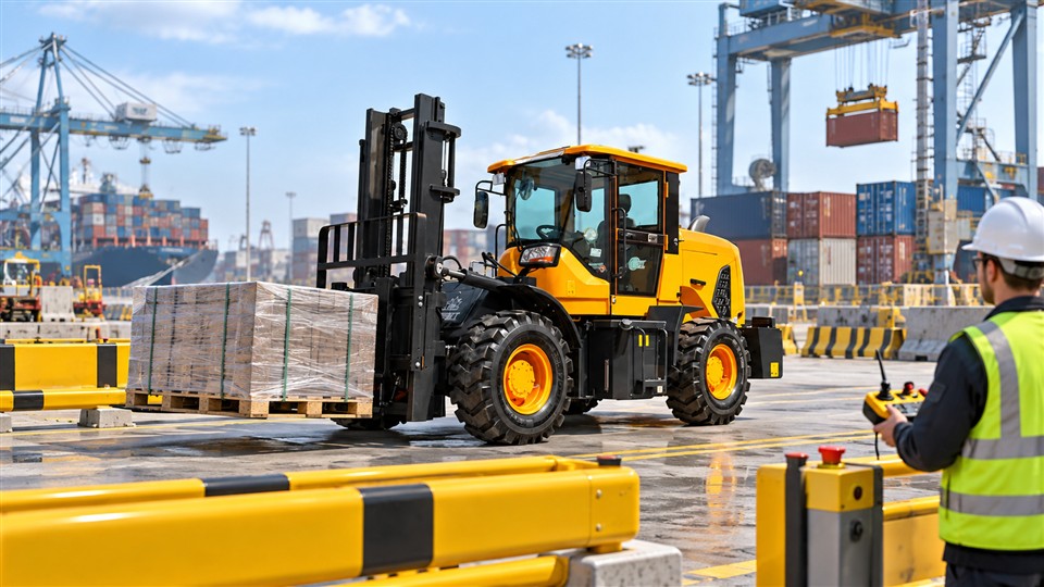 Human-Supervised Physical AI 2026: Remote Rough-Terrain Forklifts for Safer Exception Handling