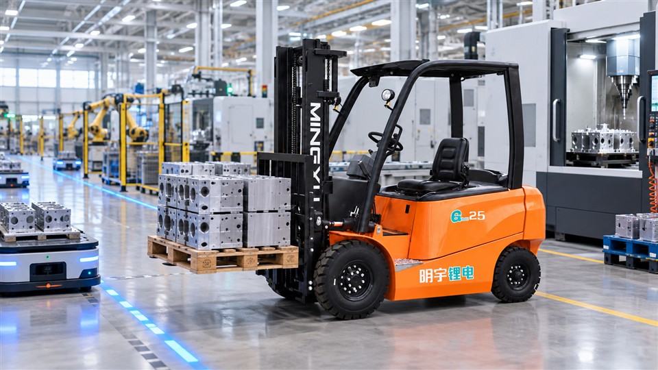 IMTS Physical AI 2026: Electric Forklifts for Agentic Manufacturing Handoffs
