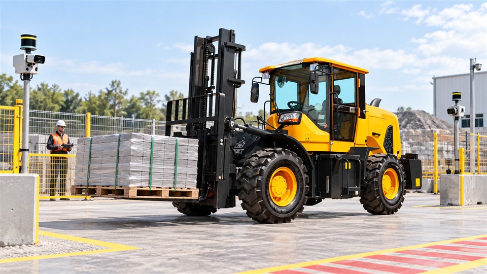 IEEE Embodied AI 2026: Remote Rough-Terrain Forklifts for Human-Robot Yard Coordination