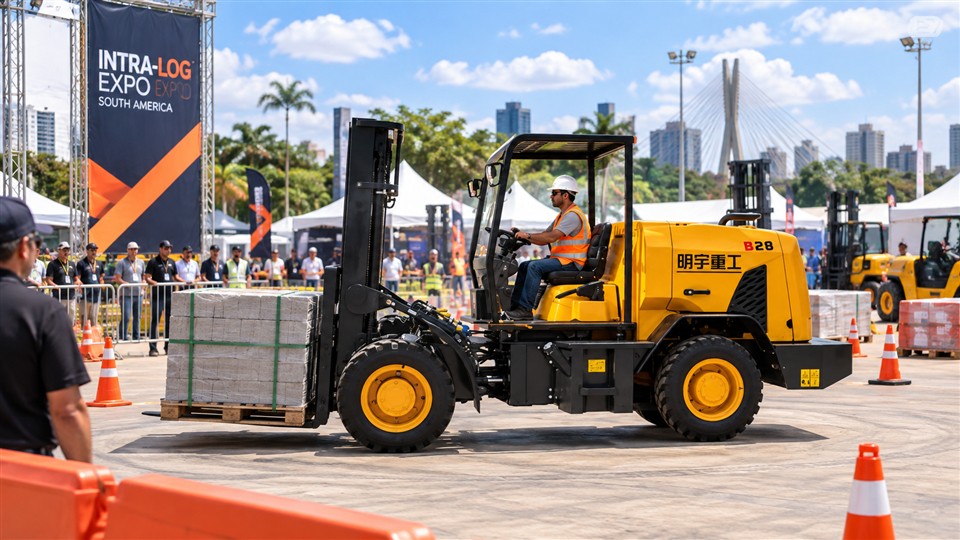INTRA-LOG Expo South America 2026: Rear-Swing Rough-Terrain Forklifts for Live Test-Drive Yards