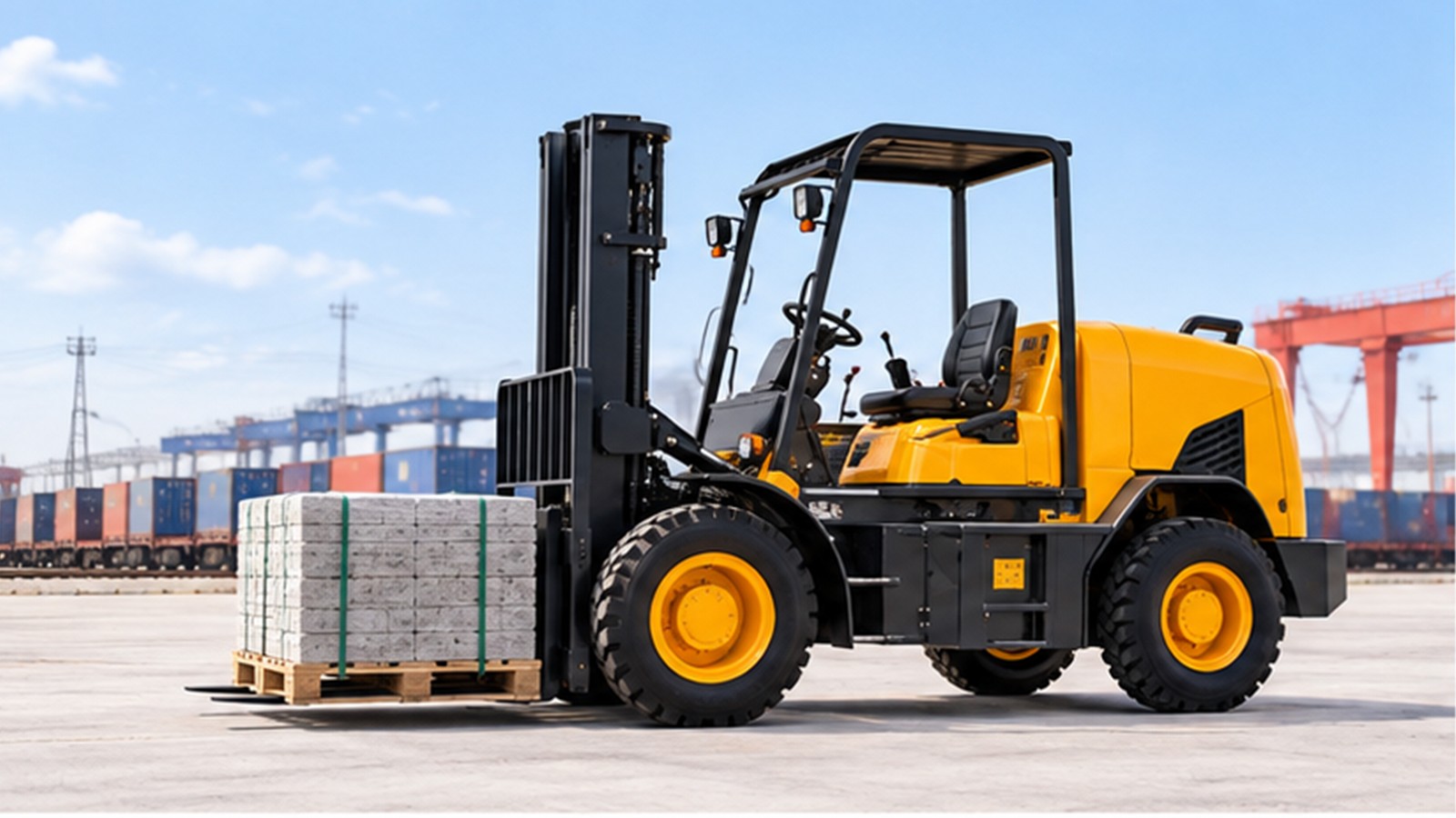 TEN-T Corridor Projects: Rough-Terrain Forklift Rules for Multimodal Sites