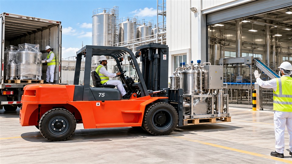 SaudiFood Manufacturing 2026: Diesel Forklifts at Automated Pallet-Line Yard Interfaces