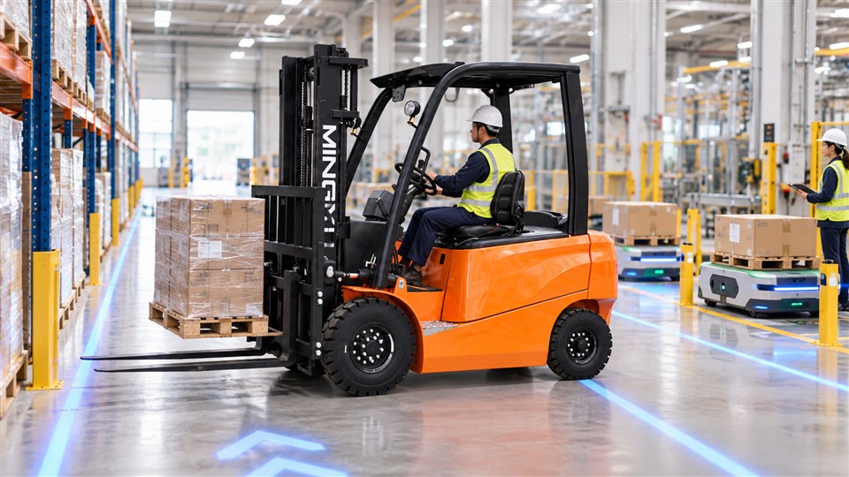 Operational GenAI in Warehouses: Electric Forklifts for Verified Digital Work Instructions