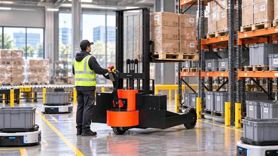 Micro-Fulfillment 2026: Electric Stackers for Compact Goods-to-Person Replenishment