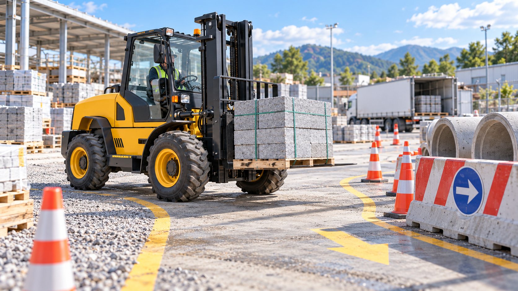 AI Exception Handling 2026: Rear-Swing Rough-Terrain Forklifts for Adaptive Yard Routes