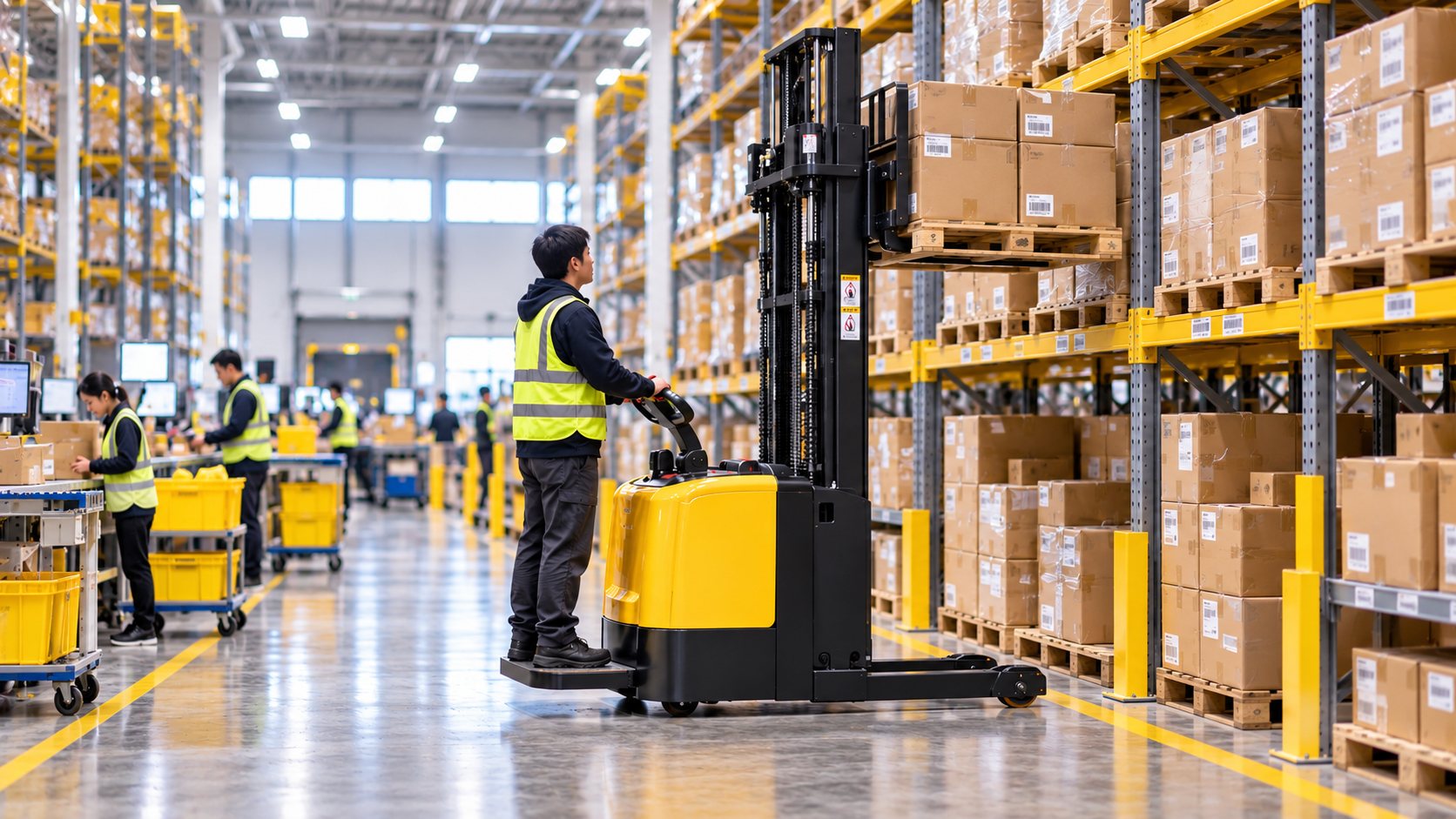 Two-Day Mega-Sale Readiness 2026: Electric Stackers for E-Commerce Peaks