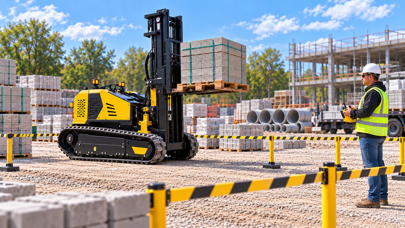 People-Centered Physical AI 2026: Remote Rough-Terrain Forklifts for Supervised Field Work