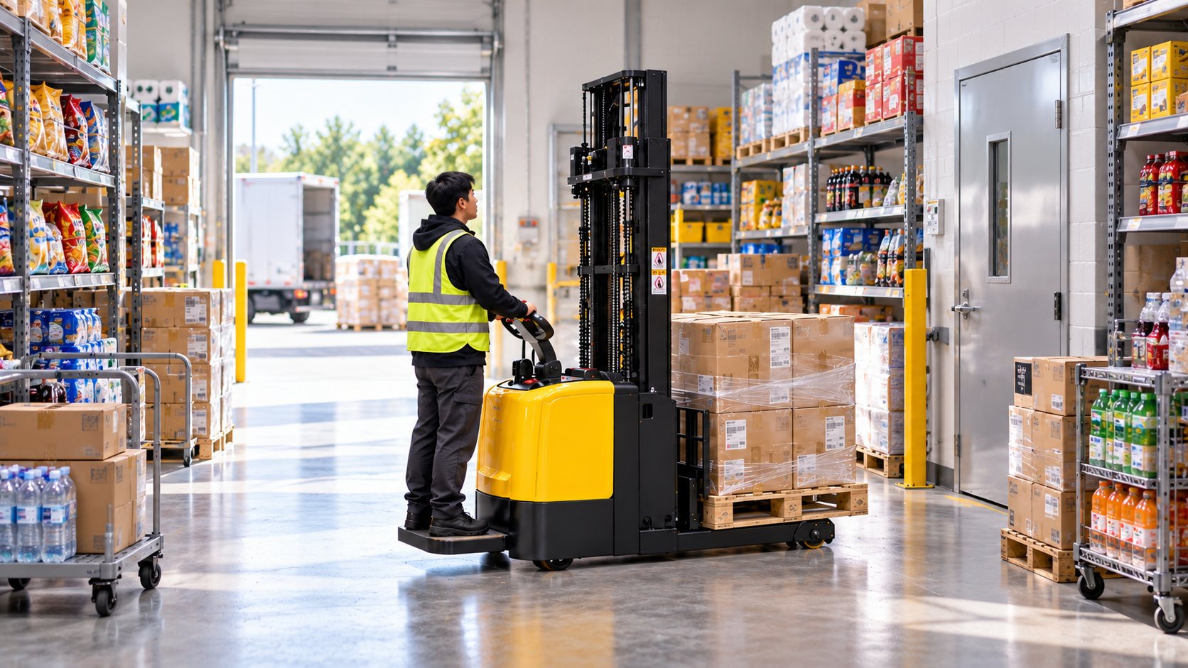 Convenience Store Delivery 2026: Electric Stackers for Shelf-Ready Replenishment