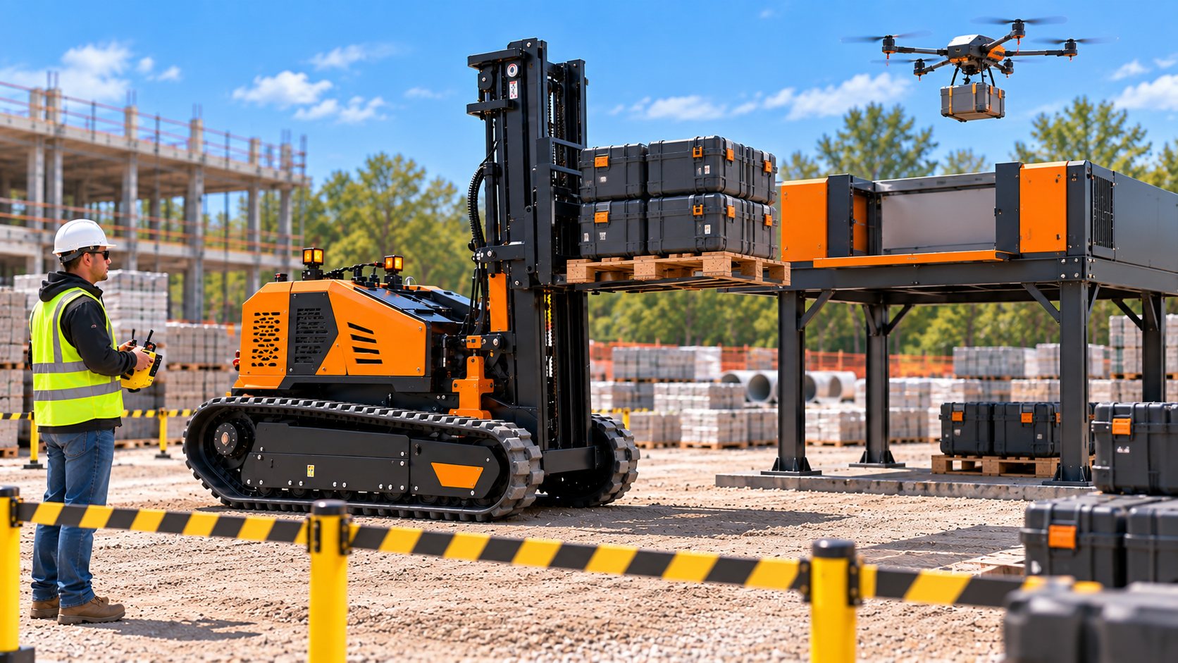 Drone Shipping Growth 2026: Remote Rough-Terrain Forklifts at Distributed Landing Hubs