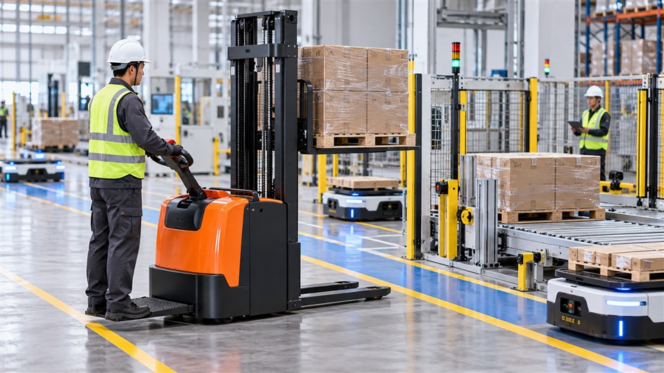 AGV EXPO 2026: Electric Stackers for Human-Automation Buffer Control