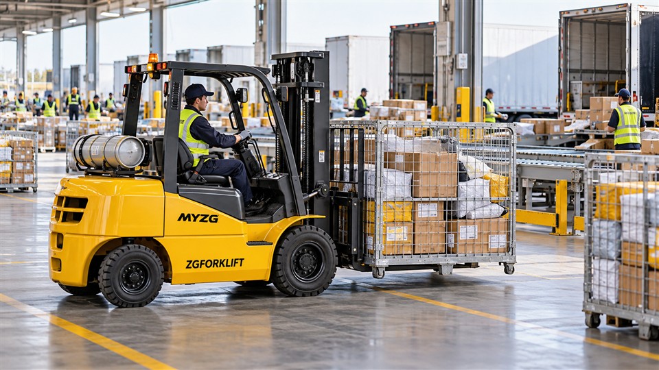Peak Parcel Surcharges 2026: LPG Forklifts for Flexible Consolidation Docks