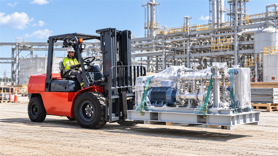 Hydrogen Plant Construction 2026: Diesel Forklifts for Heavy Skid Handling