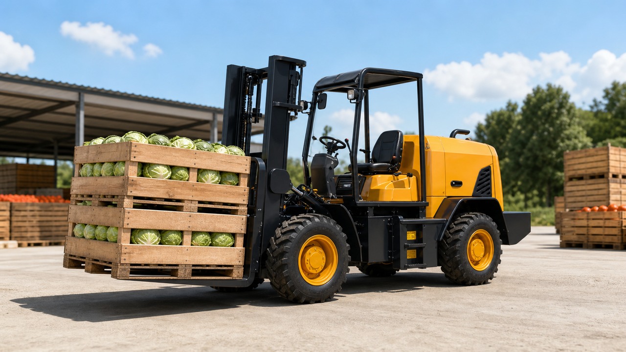 B31R Rear-Pivot Rough-Terrain Forklift for Orchard and Infrastructure Logistics