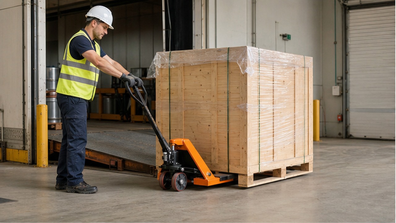 BF40-PRO Manual Pallet Truck for Heavy Industrial Receiving