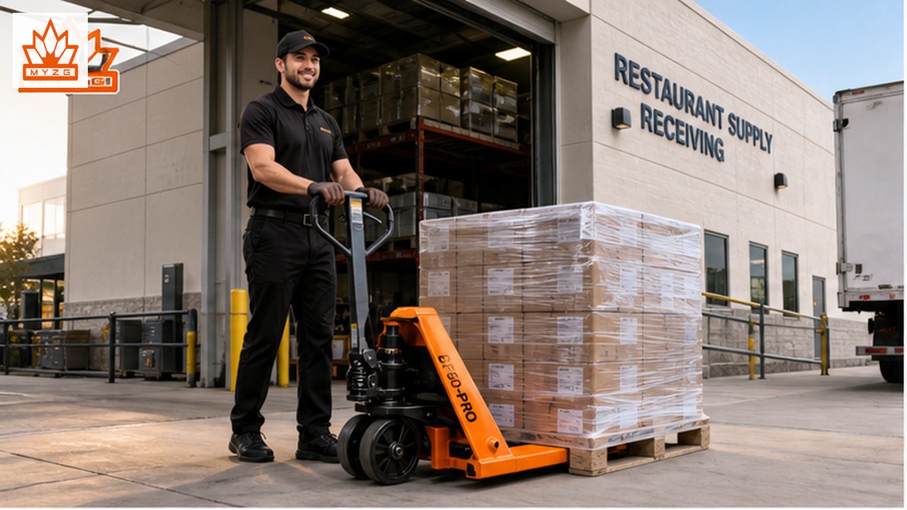 BF60-PRO Manual Pallet Truck for Restaurant Supply Receiving