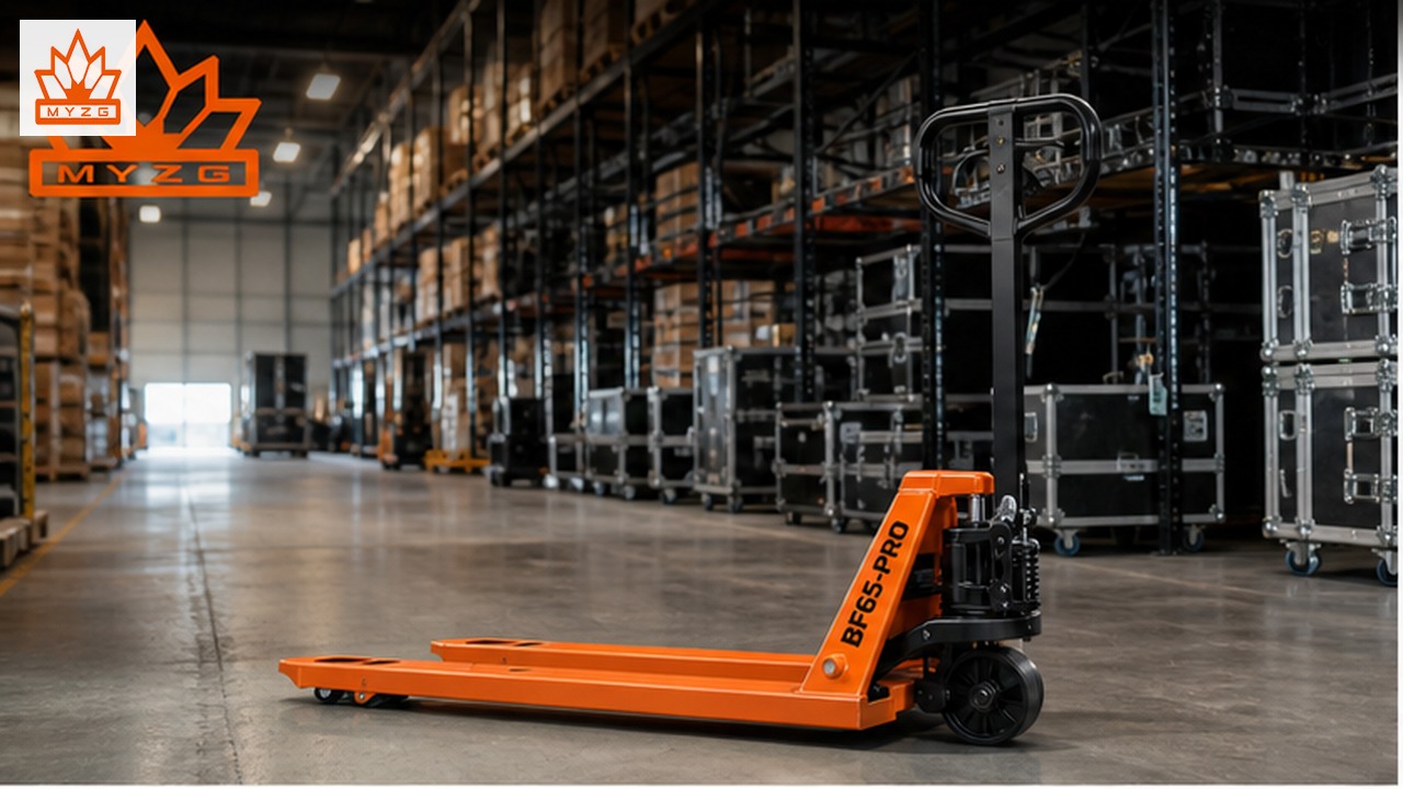 BF65-PRO Manual Pallet Truck for Event Rental Warehouse Logistics