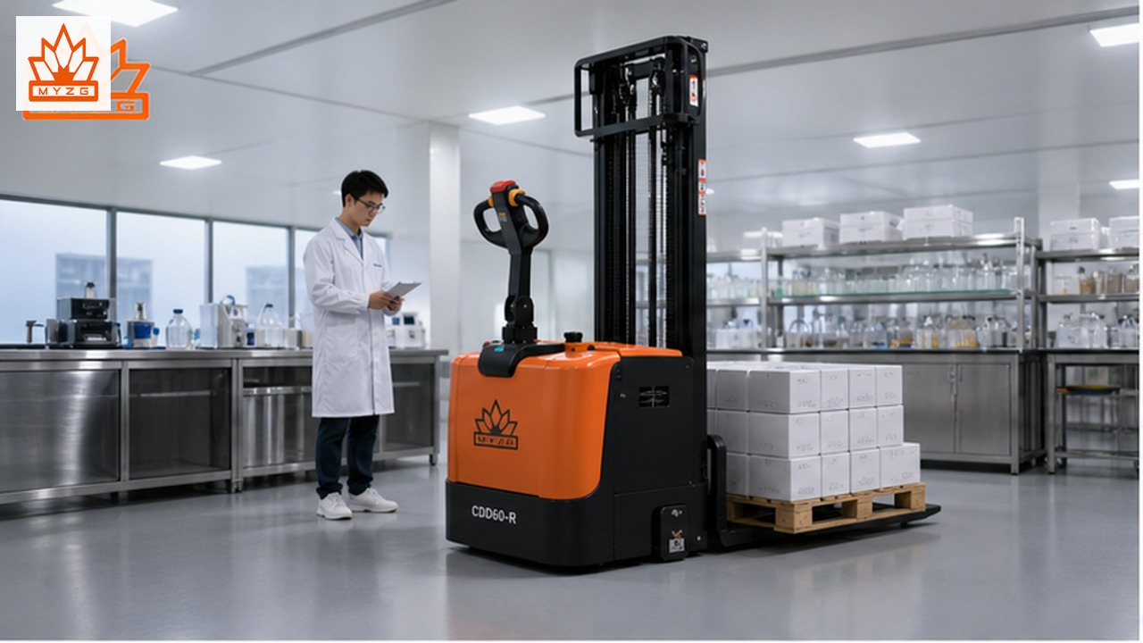 CDD60-R Electric Pallet Stacker for Food Laboratory Logistics