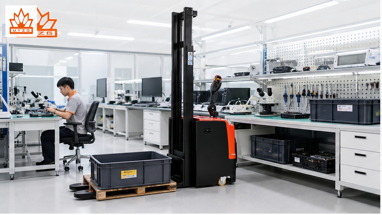 CDD70-R Electric Pallet Stacker for Electronics Repair Logistics