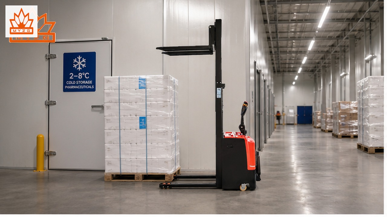 CDD75-R Electric Pallet Stacker for Pharmaceutical Cold-Pack Logistics
